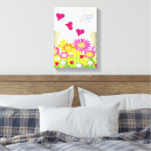 Stretched Canvas Print Mother's Day Leinwand (Insitu (Schlafzimmer))