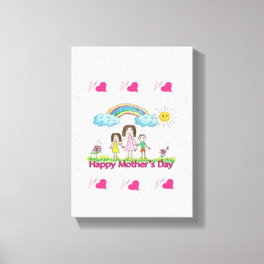 Stretched Canvas Print Mother's Day Leinwand (Vorderseite)