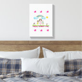 Stretched Canvas Print Mother's Day Leinwand (Insitu (Schlafzimmer))
