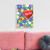 Stretched Canvas Print Mother's Day Leinwand (Insitu (Wohnzimmer))