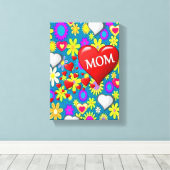 Stretched Canvas Print Mother's Day Leinwand (Insitu (Holzboden))