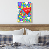 Stretched Canvas Print Mother's Day Leinwand (Insitu (Schlafzimmer))