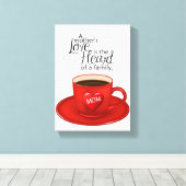 Stretched Canvas Print Mother's Day Leinwand (Insitu (Holzboden))