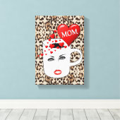 Stretched Canvas Print Mother's Day Leinwand (Insitu (Holzboden))