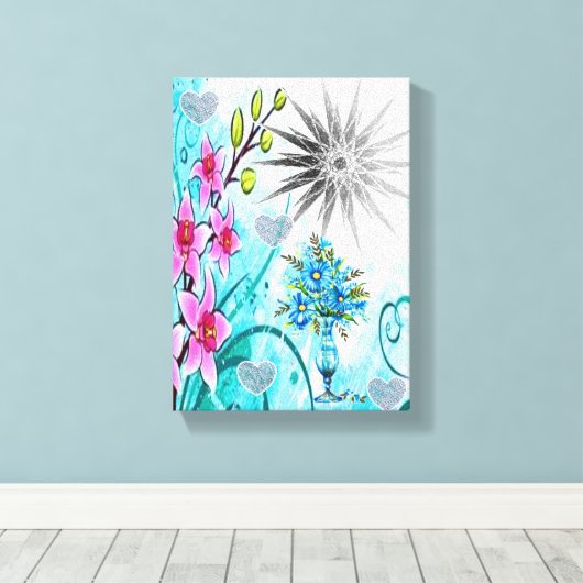Stretched Canvas Print Mother's Day Leinwand (Insitu (Holzboden))