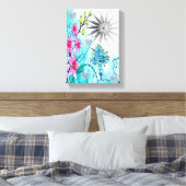 Stretched Canvas Print Mother's Day Leinwand (Insitu (Schlafzimmer))