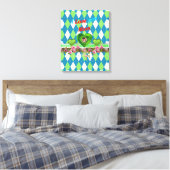 Stretched Canvas Print Mother's Day Leinwand (Insitu (Schlafzimmer))
