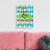 Stretched Canvas Print Mother's Day Leinwand (Insitu (Wohnzimmer))