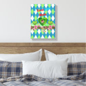 Stretched Canvas Print Mother's Day Leinwand (Insitu (Schlafzimmer))