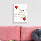 Stretched Canvas Print Mother's Day Leinwand (Insitu (Wohnzimmer))