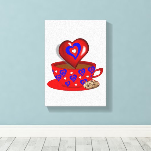 Stretched Canvas Print Mother's Day Leinwand (Insitu (Holzboden))