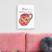 Stretched Canvas Print Mother's Day Leinwand (Insitu (Wohnzimmer))