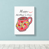 Stretched Canvas Print Mother's Day Leinwand (Insitu (Holzboden))