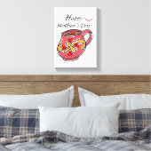 Stretched Canvas Print Mother's Day Leinwand (Insitu (Schlafzimmer))