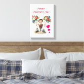 Stretched Canvas Print Mother's Day Leinwand (Insitu (Schlafzimmer))