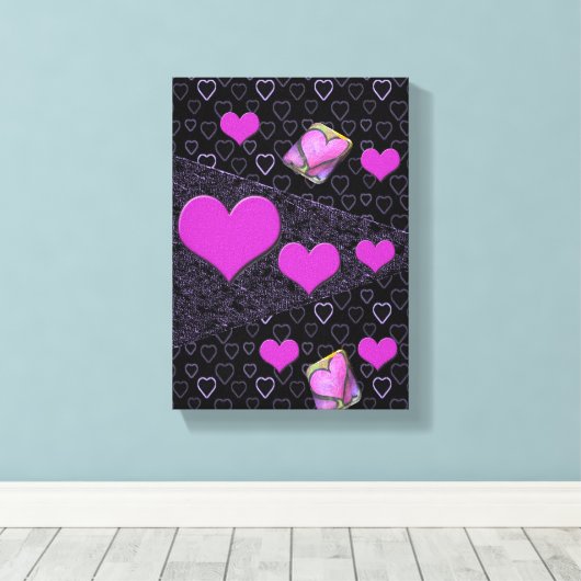 Stretched Canvas Print Mother's Day Leinwand (Insitu (Holzboden))