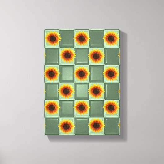 Stretched Canvas Print Mother's Day Sonnenblume Leinwanddruck (Vorderseite)