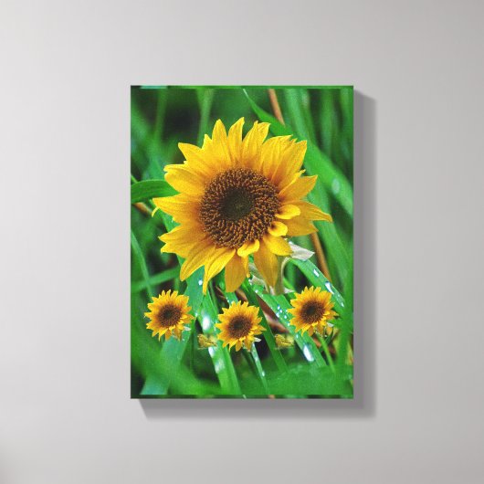 Stretched Canvas Print Mother's Day Sonnenblume Leinwanddruck (Vorderseite)