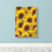 Stretched Canvas Print Mother's Day Sonnenblume Leinwanddruck (Insitu (Holzboden))