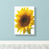Stretched Canvas Print Mother's Day Sonnenblume Leinwanddruck (Insitu (Holzboden))