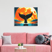 Stretched Canvas Print Orca Leinwanddruck (Insitu (Wohnzimmer))