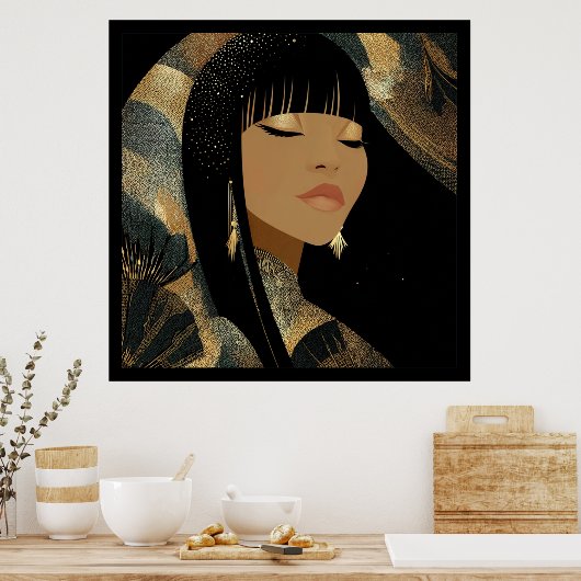 Stretched Canvas Print Poster (Küche)