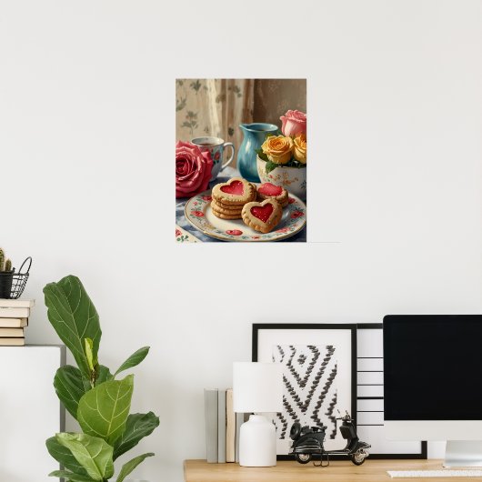 Stretched Canvas Print Poster (Heimbüro)