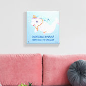 Stretched Canvas Print Princess Eviana Leinwanddruck (Insitu (Wohnzimmer))