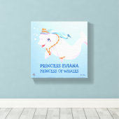 Stretched Canvas Print Princess Eviana Leinwanddruck (Insitu (Holzboden))