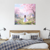 Stretched Canvas Print quiet Beauty Leinwanddruck (Insitu (Schlafzimmer))