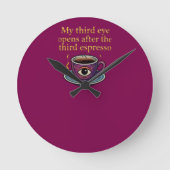 Stretched Canvas Print Runde Wanduhr (Vorderseite)