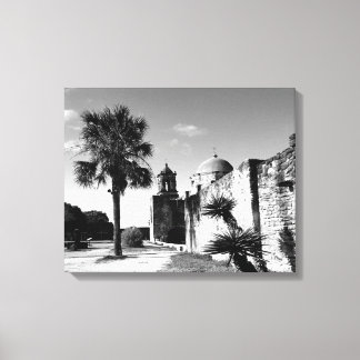 Stretched Canvas Print San Antonio Mission Leinwanddruck