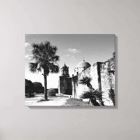 Stretched Canvas Print San Antonio Mission Leinwanddruck (Vorderseite)