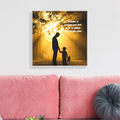Stretched Canvas Print 🖼️ Sehr geehrter Vater Leinwanddruck (Insitu (Wohnzimmer))