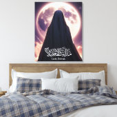 Stretched Canvas Print Simulation Lady zainab Leinwanddruck (Insitu (Schlafzimmer))