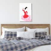 Stretched Canvas Print : Spanish Dancer Leinwanddruck (Insitu (Schlafzimmer))