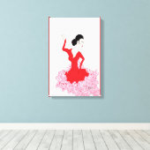 Stretched Canvas Print : Spanish Dancer Leinwanddruck (Insitu (Holzboden))