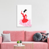 Stretched Canvas Print : Spanish Dancer Leinwanddruck (Insitu (Wohnzimmer))