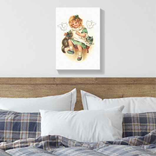 Stretched Canvas Print St. Patrick's Day Leinwanddruck (Insitu (Schlafzimmer))