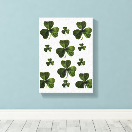 Stretched Canvas Print St. Patrick's Day Leinwanddruck (Insitu (Holzboden))