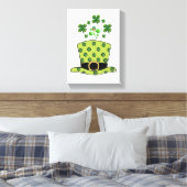 Stretched Canvas Print St. Patrick's Day Leinwanddruck (Insitu (Schlafzimmer))