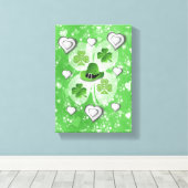 Stretched Canvas Print St. Patrick's Day Leinwanddruck (Insitu (Holzboden))