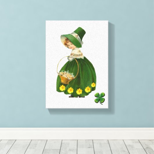 Stretched Canvas Print St. Patrick's Day Leinwanddruck (Insitu (Holzboden))