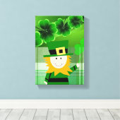 Stretched Canvas Print St. Patrick's Day Leinwanddruck (Insitu (Holzboden))