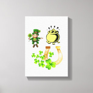 Stretched Canvas Print St. Patrick's Day Leinwanddruck