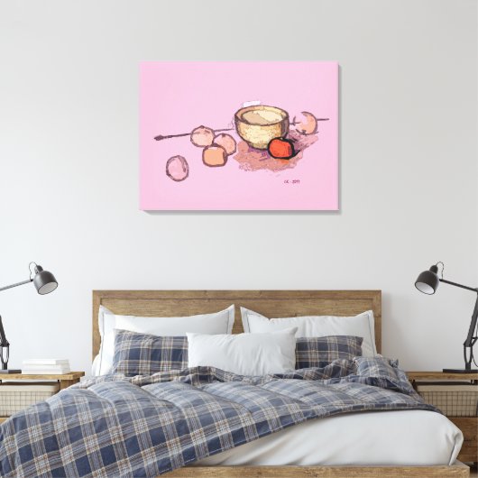Stretched Canvas Print 'STL #1' Leinwanddruck (Insitu (Schlafzimmer))