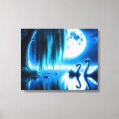 Stretched Canvas Print Swans Leinwanddruck (Vorderseite)