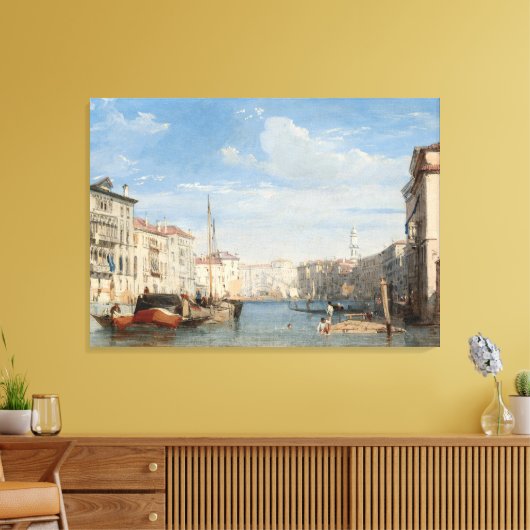 Stretched Canvas Print the frand canal Leinwanddruck (Insitu (Wohnzimmer))