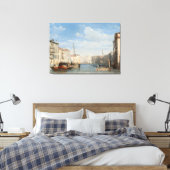 Stretched Canvas Print the frand canal Leinwanddruck (Insitu (Schlafzimmer))