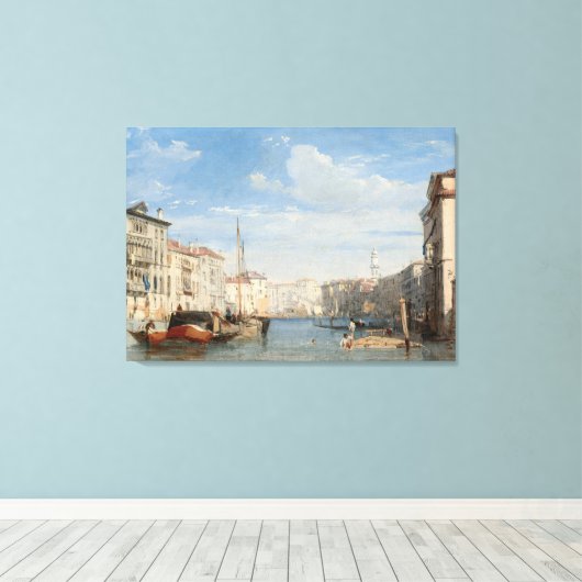 Stretched Canvas Print the frand canal Leinwanddruck (Insitu (Holzboden))